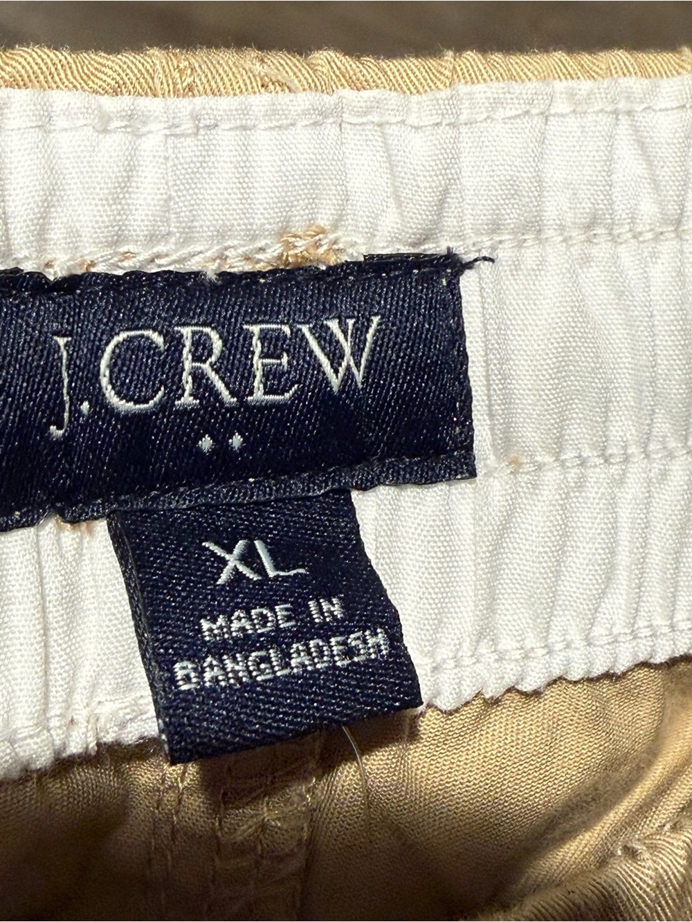 J. Crew Beige Cotton Blend Dock Shorts with Drawstring - Picture 7 of 7